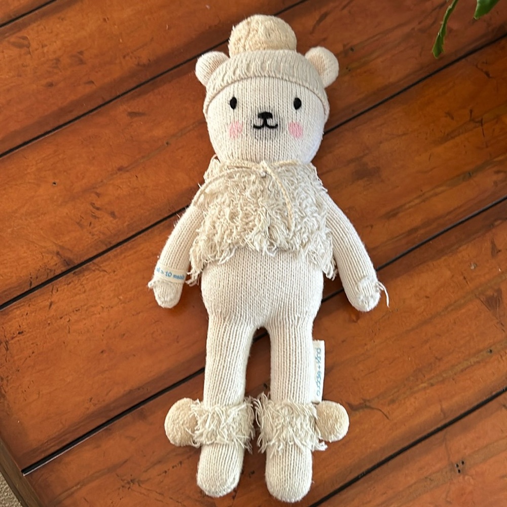 Cuddle + Kind | Stella Polar Bear large Knit Handmade Peru 16” Doll